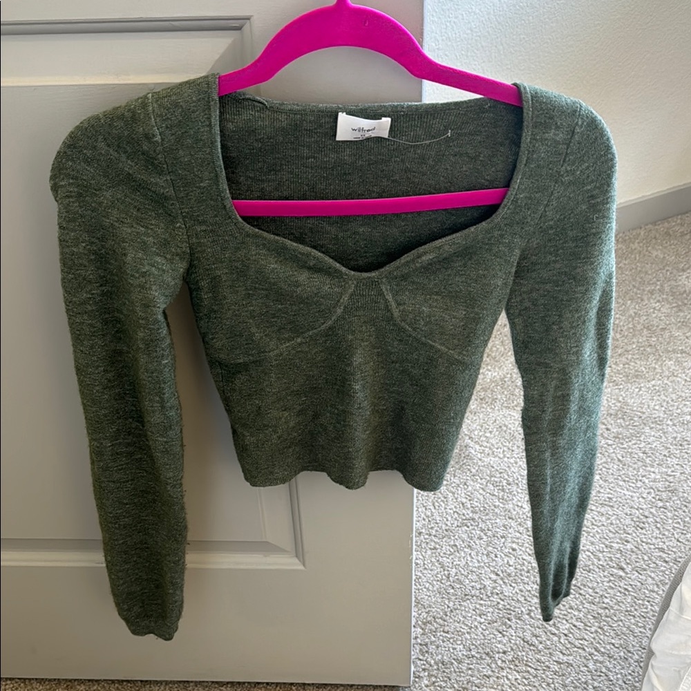 Green Long Sleeve Sweater